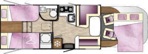Benimar Cocoon 463 plattegrond